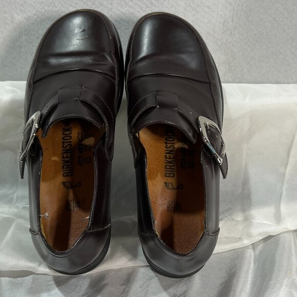 Footprints by Birkenstock Womens Sanibel Monk Strap Buckle Loafer Brown - Picture 2 of 9